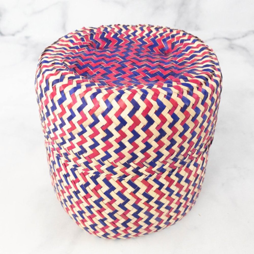 GlobeIn Oaxaca Basket Weavers Small Tigre Handwoven Basket